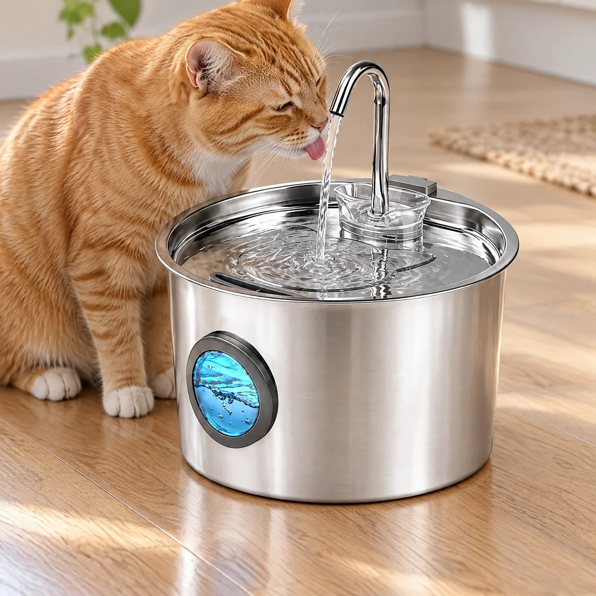 TideSip 3.2L Stainless Steel Cat Water Fountain