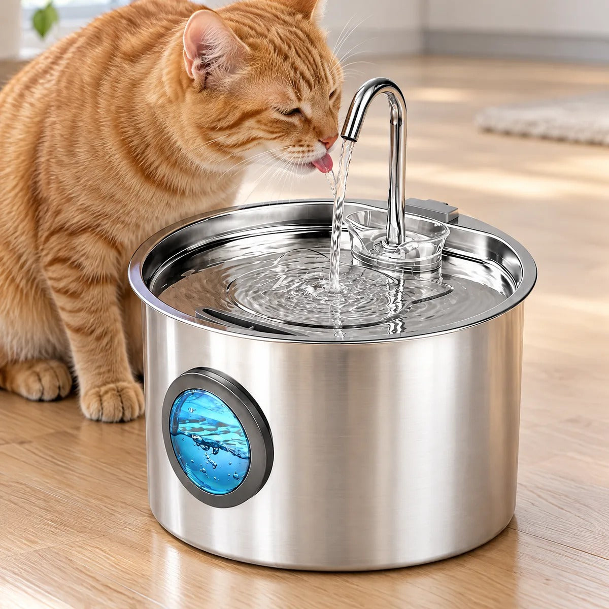 TideSip 3.2L Stainless Steel Cat Water Fountain